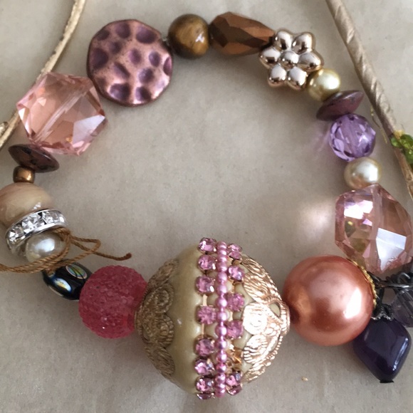 ☎️☎️ LAST CHANCE ☎️☎️ Bundle & Save Pink Stretch Vintage Bracelet for a Kid Gift - Picture 2 of 5